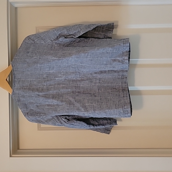 Eileen Fisher linen lagenlook jacket - Picture 2 of 5